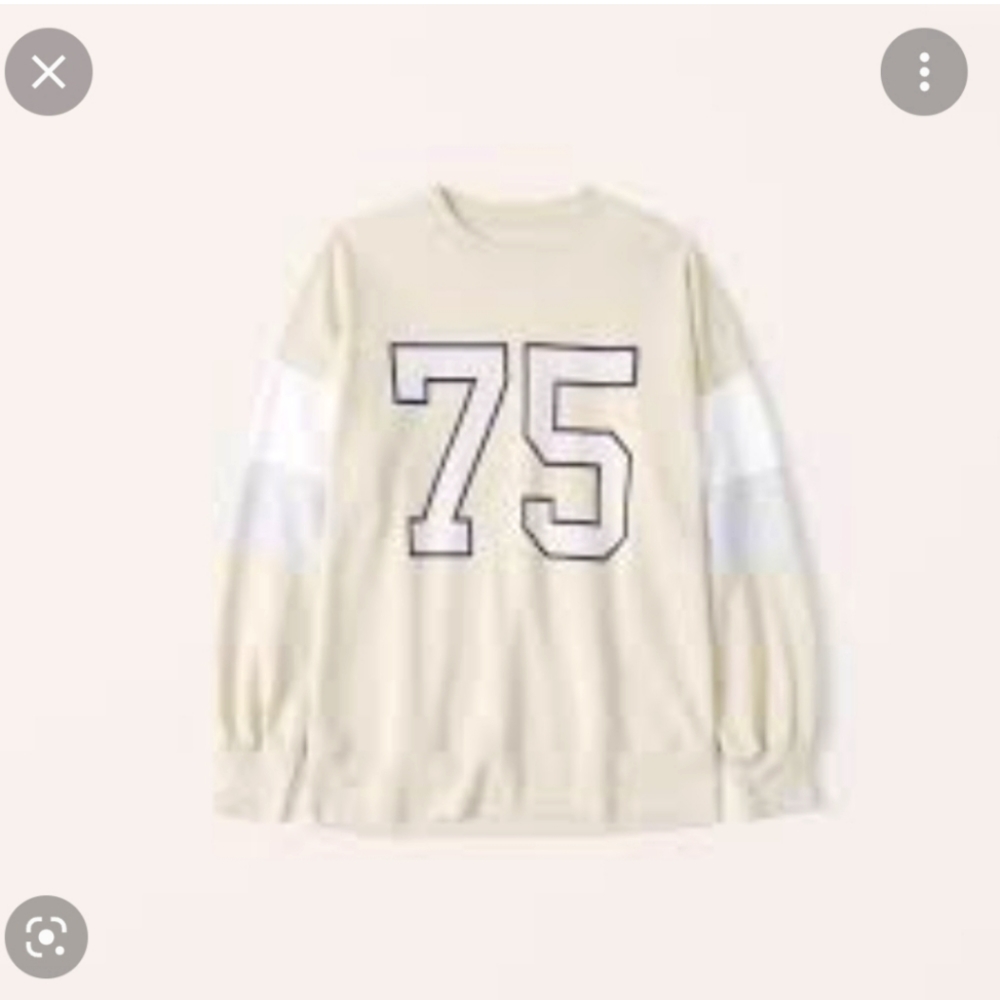 Ambercrombie & Fitch Oversized Boyfriend Graphic Sweatshirt